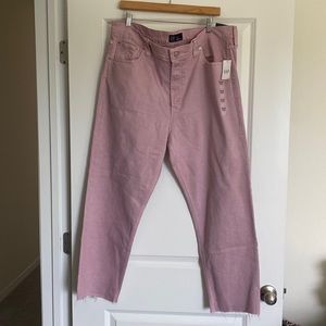 GAP PINK DENIM JEANS PANTS SIZE 20/35R NWT
